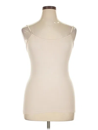 Pre-owned So Tank Top Ivory Strapless Neckline Tops In White