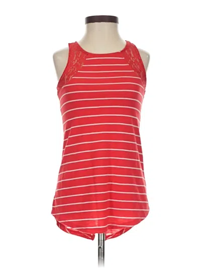 Pre-owned So Tank Top Red Halter Neckline Tops