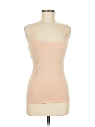 Pre-owned So Tank Top Tan Strapless Neckline Tops In Brown