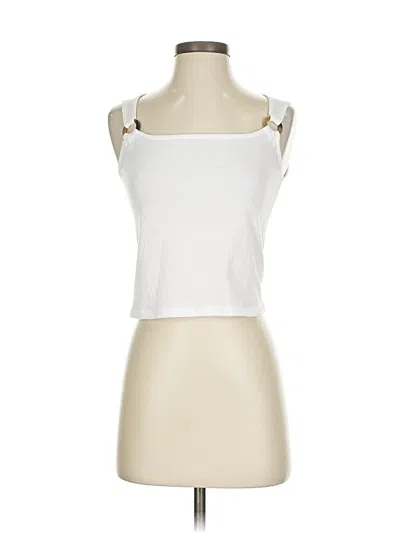 Pre-owned So Tank Top White Strapless Neckline Tops