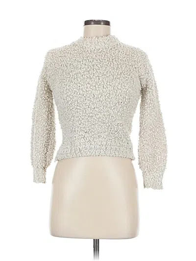 Pre-owned So Turtleneck Sweater In White