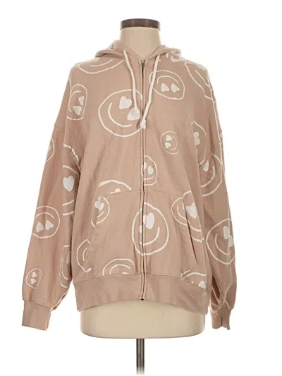 Pre-owned So Zip Up Hoodie In Tan