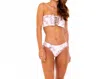 Soah Women's Alba Tie Dye Bikini Top In Blush In Pink