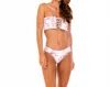 Soah Women's Alba Tie Dye Bikini Top In Blush In Pink