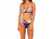 Soah Women's Ava Floral Bikini Bottom In Yellow In Multi