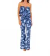 Soah Women's Bardot Tie Dye Lounge Pants In Grey In Blue
