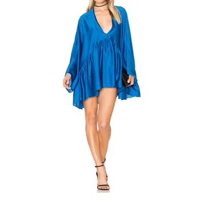 Soah Women's Coral Oversized Tunic Top In Coral Blue