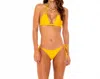 Soah Women's Elie Bikini Top In Yellow In Yellow