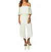 Soah Women's Emma Lace Jumpsuit In White In White