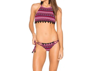 Soah Women's Evan Halter Top In Red Tribal In Purple