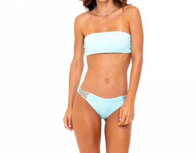 Soah Women's Hannah Bandeau Bikini Top In Aqua In Blue
