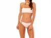 Soah Women's Hannah Bikini Bottom In Rose In White
