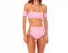 Soah Women's High Waisted Bottom In Ivy Pink In Pink