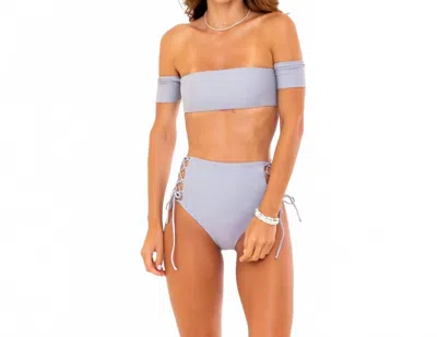 Soah Women's Ivy High Waisted Bottom In Grey In Blue