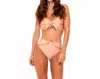 Soah Women's Josie Bikini Bottom In Rose Gold In Multi