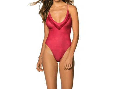 Soah Women's Marley One Piece In Red Berry