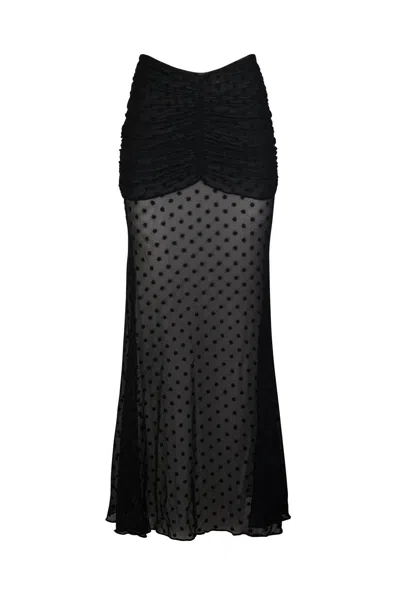 Soah Women's Mesh Selena Cover Up Skirt In Black