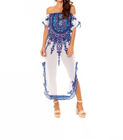 Soah Women's Off The Shoulder Dress In Delphine Blue
