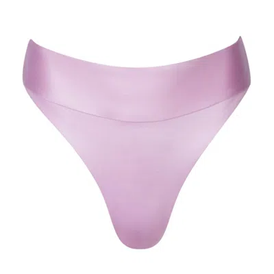 Soah Women's Pink / Purple Erica Lilac High Waisted Bottom In Pink/purple