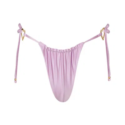 Soah Women's Pink / Purple Juliet Lilac Bikini Bottom In Pink/purple