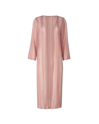 Soah Women's Raven Lace Kimono In Pink