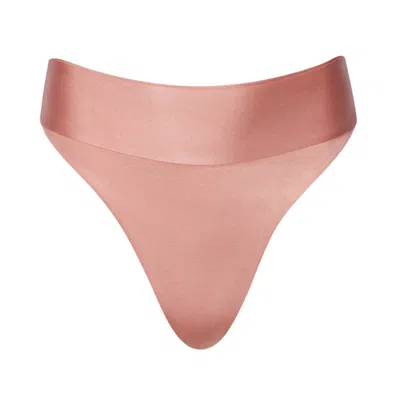 Soah Women's Rose Gold Erica Metallic Rose High Waisted Bottom