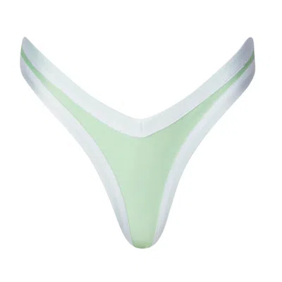 Soah Women's Sandy Pastel Green V-cut Bikini Bottom