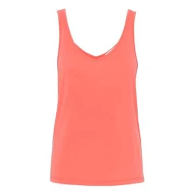 Soaked In Luxury Columbine Tank Top In Hot Coral In Pink
