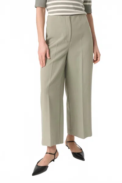 Soaked In Luxury Corinne High-waisted Culotte Trousers In Shadow In Green