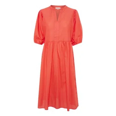 Soaked In Luxury Hot Coral Josie Dress In Pink