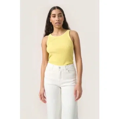 Soaked In Luxury Simone Tank Top In Endive In Yellow