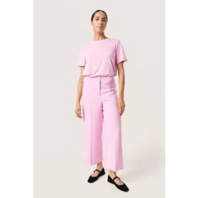 Soaked In Luxury Slcorinne Wide Cropped Pants | Pastel Lavender In Purple