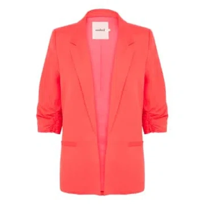 Soaked In Luxury Slmalia Shirley Blazer | Hot Coral In Pink