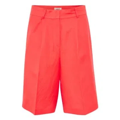 Soaked In Luxury Slmalia Shorts In Hot Coral In Pink