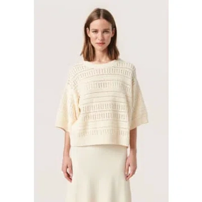 Soaked In Luxury Slrava Rinna Pullover | Pearled Ivory In Neturals