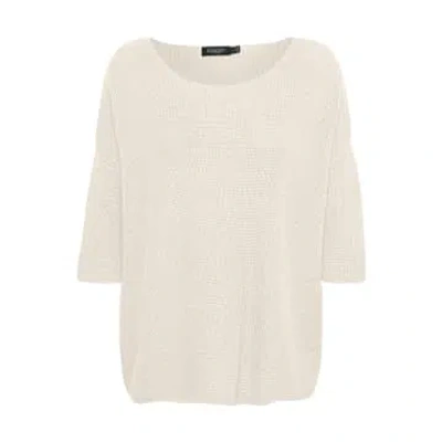 Soaked In Luxury Sltuesday Cotton Jumper | Whisper White
