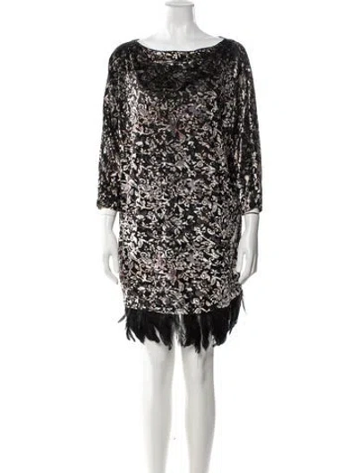 Pre-owned Soallure Nylon Mini Dress In Black