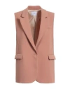 Soallure Woman Suit Jacket Pastel Pink Size 8 Polyester In Pink