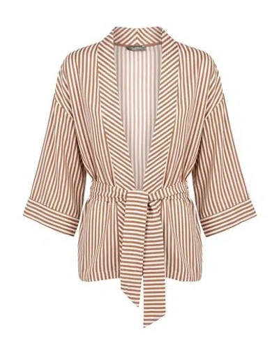 Soallure Woman Blazer Brown Size M Viscose