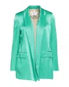 Soallure Suit Jackets In Green