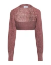 Soallure Woman Cardigan Antique Rose Size S Acrylic, Alpaca Wool, Wool, Polyamide