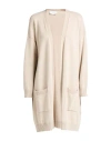 Soallure Woman Cardigan Beige Size S Viscose, Wool, Polyamide, Cashmere In Neutral