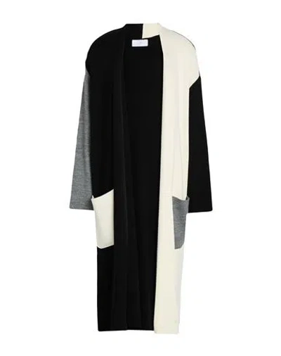 Soallure Woman Cardigan Black Size S Acrylic, Wool, Viscose