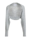 Soallure Woman Cardigan Light Grey Size S Acrylic, Alpaca Wool, Wool, Polyamide