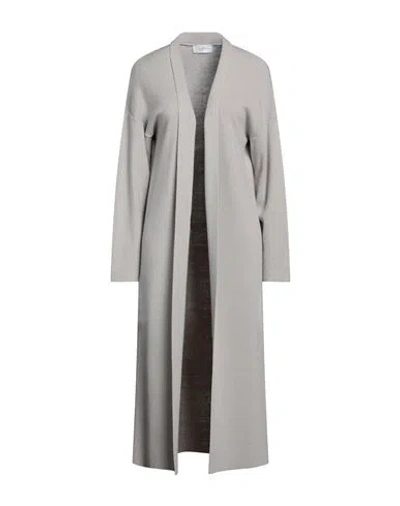 Soallure Woman Cardigan Light Grey Size S Viscose, Acrylic, Polyamide, Wool, Mohair Wool