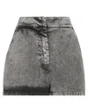 Soallure Denim Shorts In Black