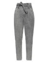 Soallure Woman Jeans Grey Size 6 Cotton In Grey