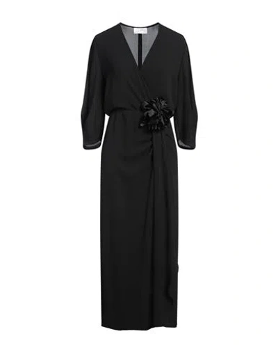Soallure Woman Maxi Dress Black Size 6 Polyester