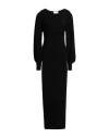 Soallure Woman Maxi Dress Black Size S Viscose, Wool, Polyamide, Cashmere