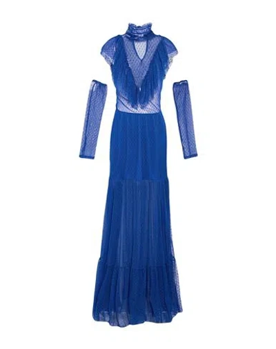 Soallure Woman Maxi Dress Bright Blue Size S Polyamide